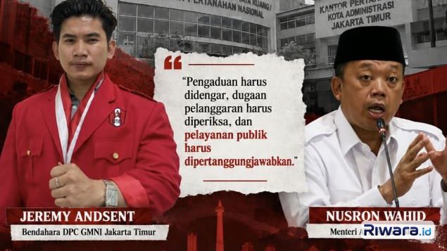 GMNI Jakarta Timur menuntut pertanggungjawaban moral serta evaluasi menyeluruh dari Kementerian ATRBPN